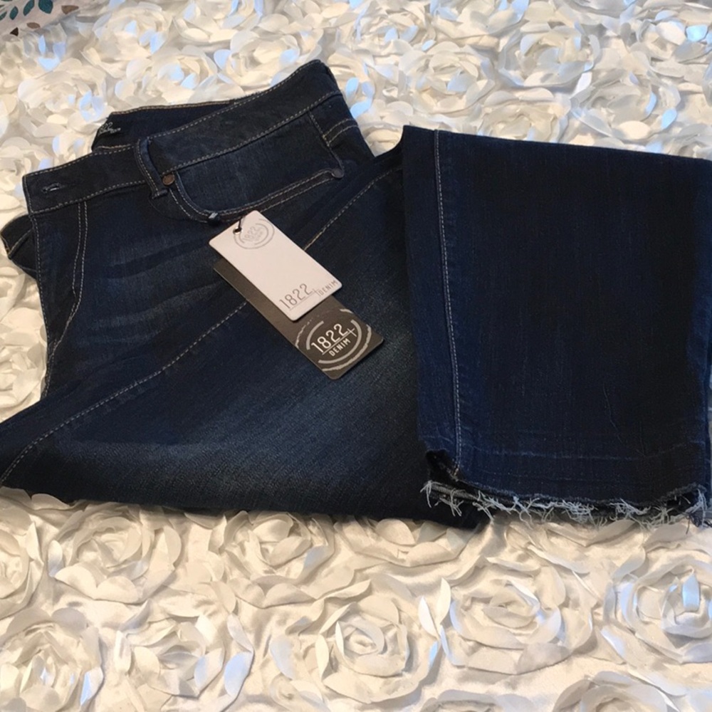 1822 vintage denim ankle skinny jeans